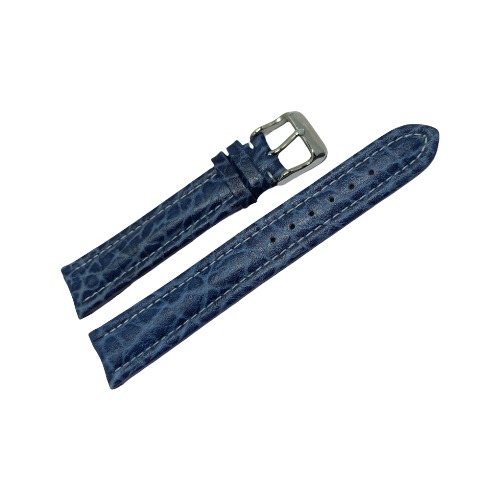 Bracelet montre cuir ACH bleu