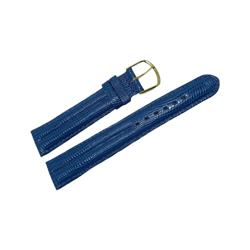 Bracelet montre cuir ACH bleu