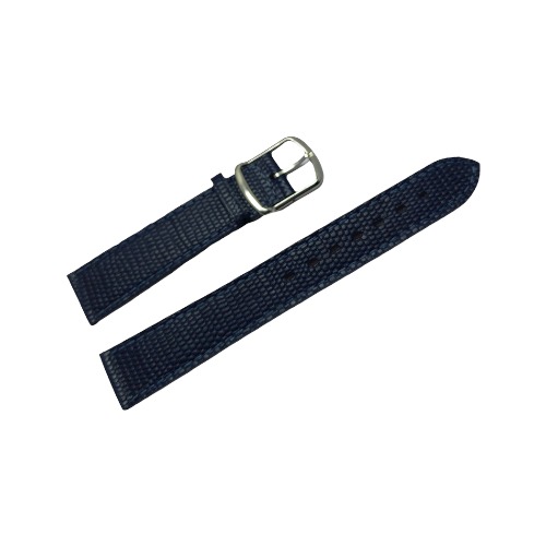 Bracelet montre cuir ACH bleu