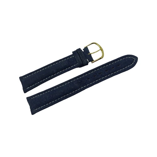 Bracelet montre cuir ACH bleu