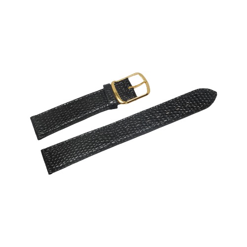 Bracelet montre cuir ACH noir