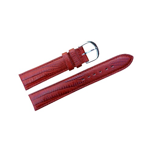 Bracelet montre cuir ACH rouge